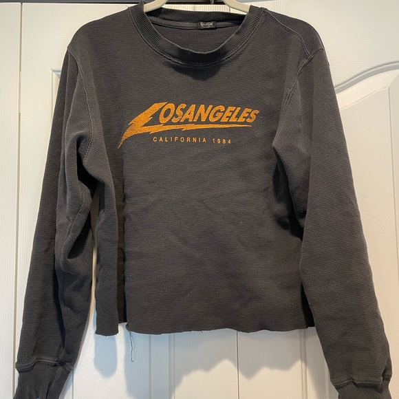 Pacsun raw hem cropped shirt - Picture 1 of 4